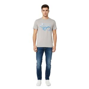 Versace Jeans Couture Ice Grey Mens Graphic Logo Short Sleeve T-Shirt